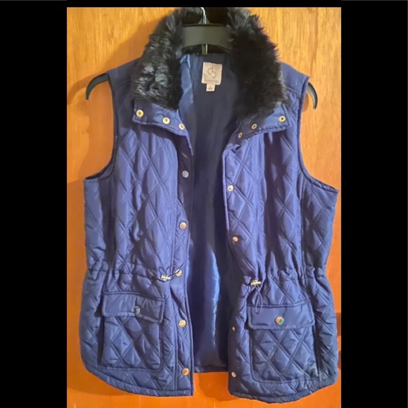 🎖HP🎖Quilted Navy Vest - Picture 2 of 10